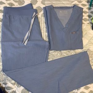 FIGS scrub Set Heather Indigo MEDIUM